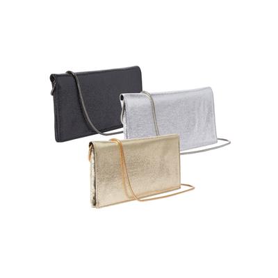 Women's Glitter Clutch by Accessories For All in Black