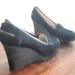 Michael Kors Shoes | Michael Kors Womens Black Wedge Shoes Size 9.5 10 Suede | Color: Black | Size: 9.5