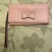 Kate Spade Bags | Kate Spade Clutch Bow Tie & Gold Accents Wallet Billfold Pocket Holds Cell Phone | Color: Pink/Purple | Size: Os