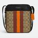 Coach Bags | Coach Hudson Crossbody 21 Varsity Stripe Unisex Bag Purse Man Bag Multicolor Nwt | Color: Black/Brown | Size: Os