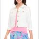 Lilly Pulitzer Other | Lilly Pulitzer White Denim Jacket | Color: White | Size: Medium