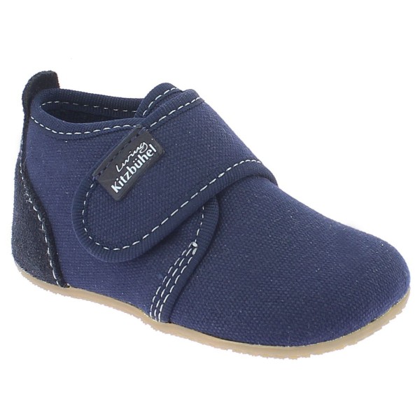 Living Kitzbühel - Baby's Klettschuh Unifarben - Hüttenschuhe 23 | EU 23 blau
