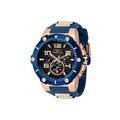 Invicta Men Analog Quartz Watch with Stainless Steel, Silicone Strap 40896