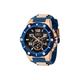 Invicta Men Analog Quartz Watch with Stainless Steel, Silicone Strap 40896