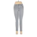 Joe's Jeans Jeans - Low Rise Skinny Leg Denim: Gray Bottoms - Women's Size 28 - Light Wash