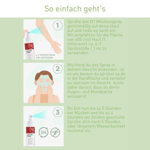 N1 Mückenspray 100 ml Spray