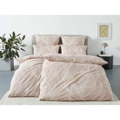 Bettwäsche OTTO PRODUCTS "Jonna in Gr. 135x200 oder 155x220 cm", beige (natur), B/L: 155cm x 220cm, , Renforcé, B/L: 80cm x 80cm, Renforcu00e9, Obermaterial: 100% Baumwolle, Bettwäsche, Bettwäsche aus Bio-Baumwolle, Bettwäsche mit natürlichem Design Image
