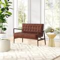 Castlewood 2 Seater Leather Loveseat