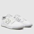 New Balance nb 480 trainers in white & grey