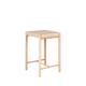 Tabouret de bar en bois et corde 66,5cm naturel