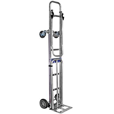 B&P Manufacturing 500 / 1,200 lb. Folding Snack Hand Truck with 14" x 7 1/2" Nose Plate and Recessed Heel HTA-10