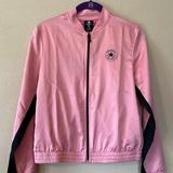 Converse Jackets & Coats | Converse, Pink Satin Jacket Xl 13-15 Year Old | Color: Pink | Size: Xlg