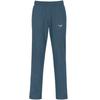Jerseyhose TRIGEMA "TRIGEMA Hose DELUXE Baumwolle", Damen, Gr. M, US-Größen, blau (jeans, melange), 100% Baumwolle, sportlich, Hosen