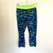 Nike Pants & Jumpsuits | Nike Relay Dri Fit Tight Fit Cropped Leggings Size Small Blue Neon Green | Color: Blue/Green | Size: S