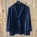 Burberry Suits & Blazers | Burberry London United Blazer 100% Wool 48r Pinstripes Navy Blue Model Hbs40 | Color: Blue | Size: 48r