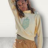 Free People Tops | Free People Turtle Neck Logo | Color: Green/Yellow | Size: Xs