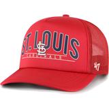 Men's '47 Red St. Louis Cardinals Backhaul Foam Trucker Snapback Hat
