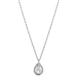 Sterling Silver Cubic Zirconia Pendant Necklace 925 Sparkling Solitaire Crystals Charm Jewelry for Ladies, Her, Girls