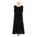 Banana Republic Casual Dress - A-Line Crew Neck Sleeveless: Black Print Dresses - Women's Size Small