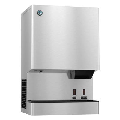 Hoshizaki DCM-500BAH-OS Opti-Serve 618 lb Countertop Nugget Ice & Water Dispenser for Commercial Ice Machines - 40 lb Storage, Cup Fill, 115v, 618 lbs./Day Nugget Ice Capacity, Sensor Activated, Stainless Steel