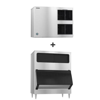 Hoshizaki KM-1900SWJ/B-1150SS 1880 lb KM Series Crescent Cube Commercial Ice Machine w/ Bin - 1148 lb Storage, Water Cooled, 208-230v, 1,148-lb. Storage Capacity, Stainless Steel