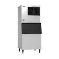 Hoshizaki KML-325MWJ/B-500SF 385 lb Crescent Cube Commercial Ice Machine w/ Bin - 500 lb Storage, Water Cooled, 115v, 385-lb. Per Day, 500-lb. Storage Capacity, Stainless Steel