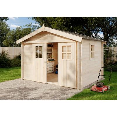 Alpholz - Gerätehaus Evere 19 Gerätehaus aus Holz, Geräteschrank mit 19 mm Wandstärke, Gartenhaus Image