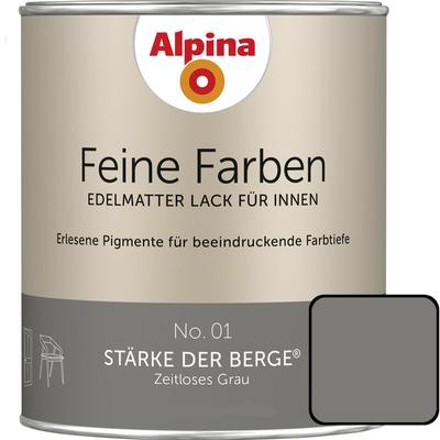 Alpina - Feine Farben Lack No. 01 Stärke der Berge grau edelmatt 750 ml Buntlacke