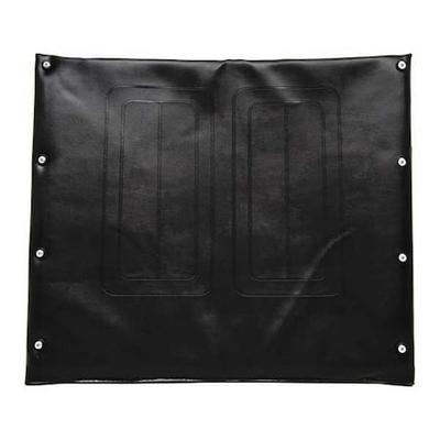 ALCO 763-A3 Vinyl Back Upholstery,18" W,8 Hole,Black