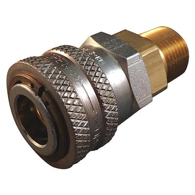 HANSEN 3R25 Hydraulic Quick Connect Hose Coupling, Steel Body, Push-to-Connect