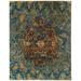 NuStory One-of-a-Kind Hand-Knotted New Age 8' X 10' Wool Area Rug in Gold/Blue/Red/Multi - Rectangle 8' x 10'