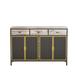 Modern Sideboard with 3 Top Drawers, Freestanding Sideboard Storage Cabinet