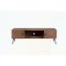 wood Media TV Stand with Storage Cabinet for Living Media Room