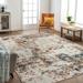 Mark&Day Outdoor Area Rugs 5x7 Burnettsville Modern Indoor/Outdoor Rust Area Rug (5 3 x 7 )