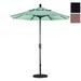 California Umbrella 7.5 ft. Fiberglass Market Umbrella Push Tilt M Black-Olefin-Straw