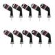 LeFeng 10pcs Knitted Golf Iron Head Covers 3-9/A/P/S Set - Lightweight and Durable Material - Multiple Patterns Golf Club Head Covers - Fit Well for Callaway Ping Taylormade Cobra Etc