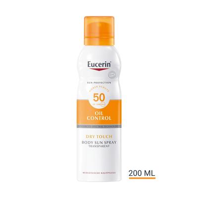 Eucerin Sun Oil Control Body Transp.Aerosol LSF 50 200 ml Spray Image