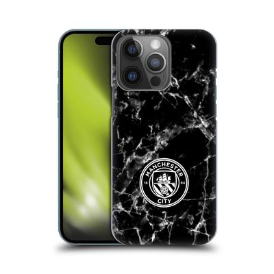 Manchester City Marble Hard Back Phone Case – Schwarz/Weiß – iPhone Image