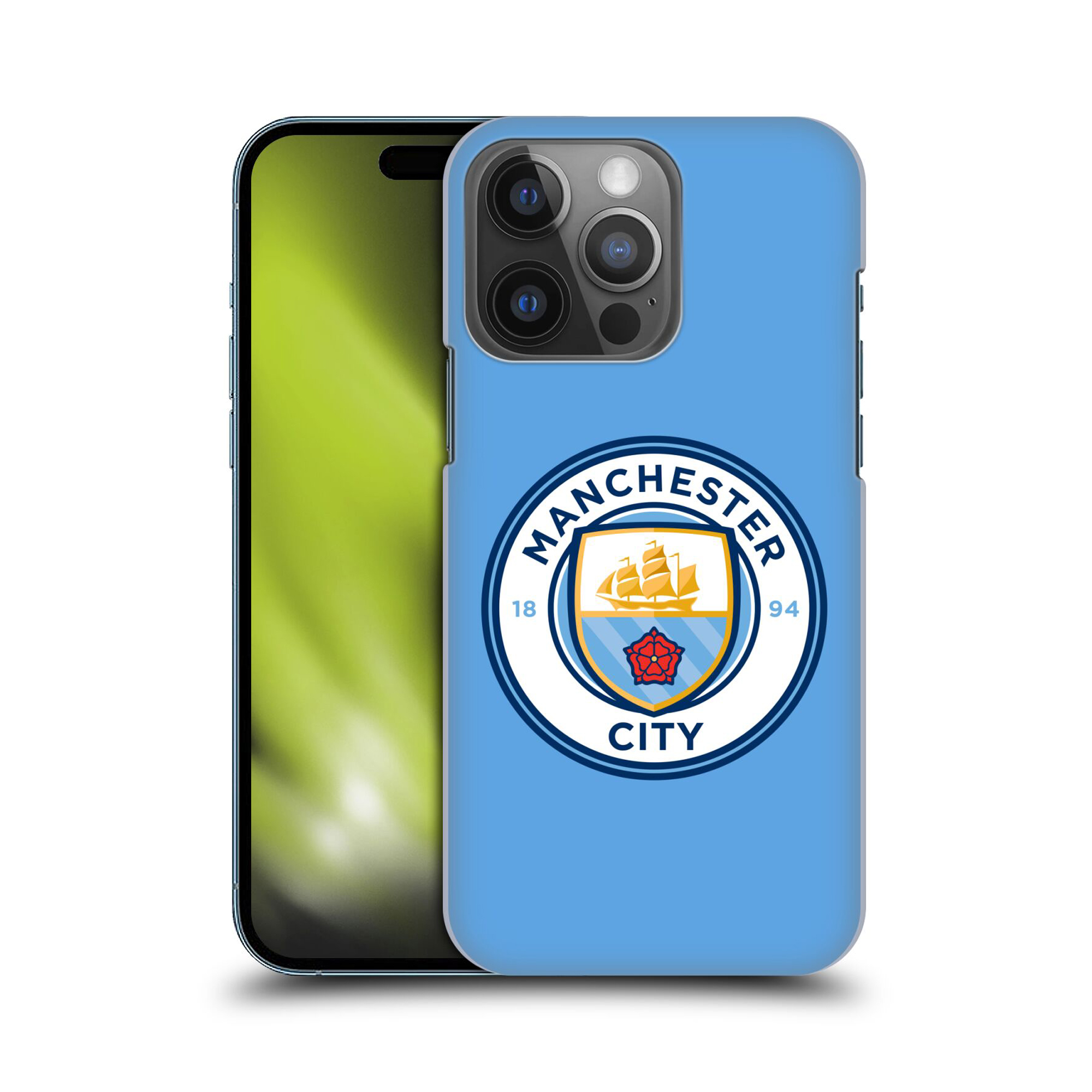 Manchester City Crest Handyhülle mit fester Rückseite – Himmel – iPhone Image