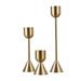 3PCS Gift Home Decoration Romantic Dinner Pillar Craft Candelabra Wedding Ornament Candlestick Long Pillar Vintage Metal Candle Holder 3PCS-SET