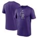 Men's Nike Purple Colorado Rockies New Legend Logo T-Shirt