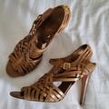 Tory Burch Shoes | Nadia Huarache Sandal, Royal Tan | Color: Tan | Size: 10