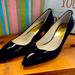 Michael Kors Shoes | Like New Michael Kors Patton Leather Black Heels Size 7.5 | Color: Black | Size: 7.5