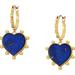 Tory Burch Jewelry | New Tory Burch Gold Heart Semi Precious Blue Lapis Stone Drop Earrings | Color: Blue/Gold | Size: Os