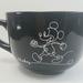 Disney Other | Disney Mickey Linear Black Soup Mug | Color: Black | Size: Os