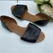 Madewell Shoes | Madewell Sz 6 Thea Black Leather Sandals | Color: Black | Size: 6.5