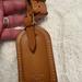 Louis Vuitton Accessories | Authentic Louis Vuitton Luggage Tag And Poignet Set Euc | Color: Tan | Size: Os