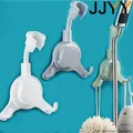 JJYY-Support de pomme de douche auto-adhésif réglable à 360 ° support mural avec 2 crochets