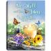 8" Blue and Yellow "Be Still and know I Am With You" LED Lighted Canvas Tabletop Decor