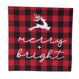 Merry and Bright Buffalo Check Pillow
